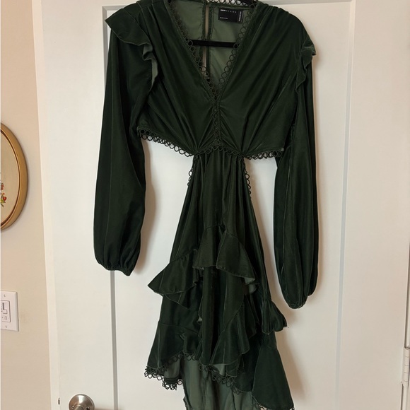 ASOS Green Ruffled Dress - Picture 2 of 5